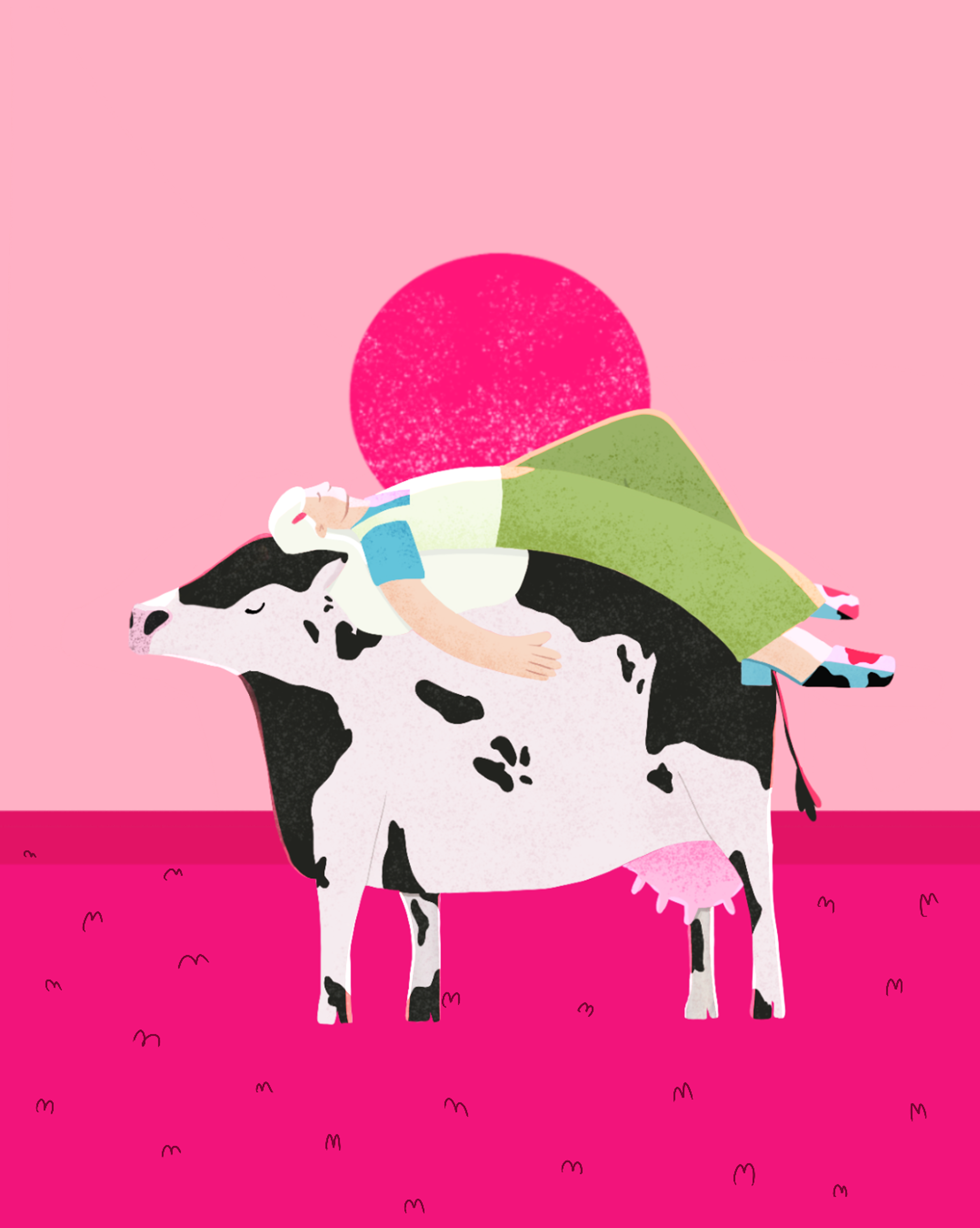 Cow Dreams - Unframed Print