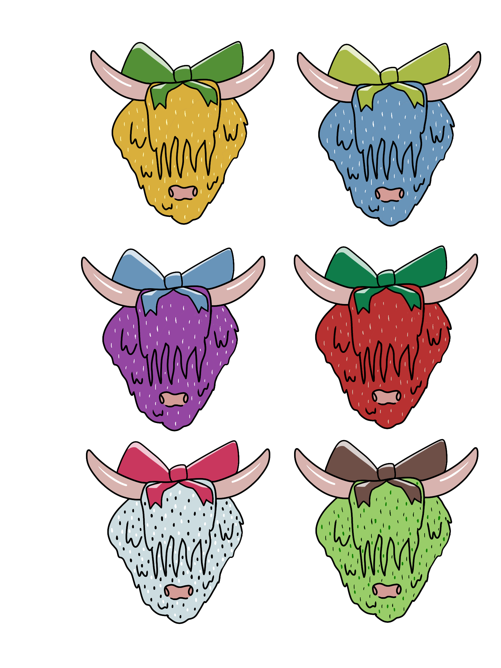 Fruity Cow - Sticker Pack